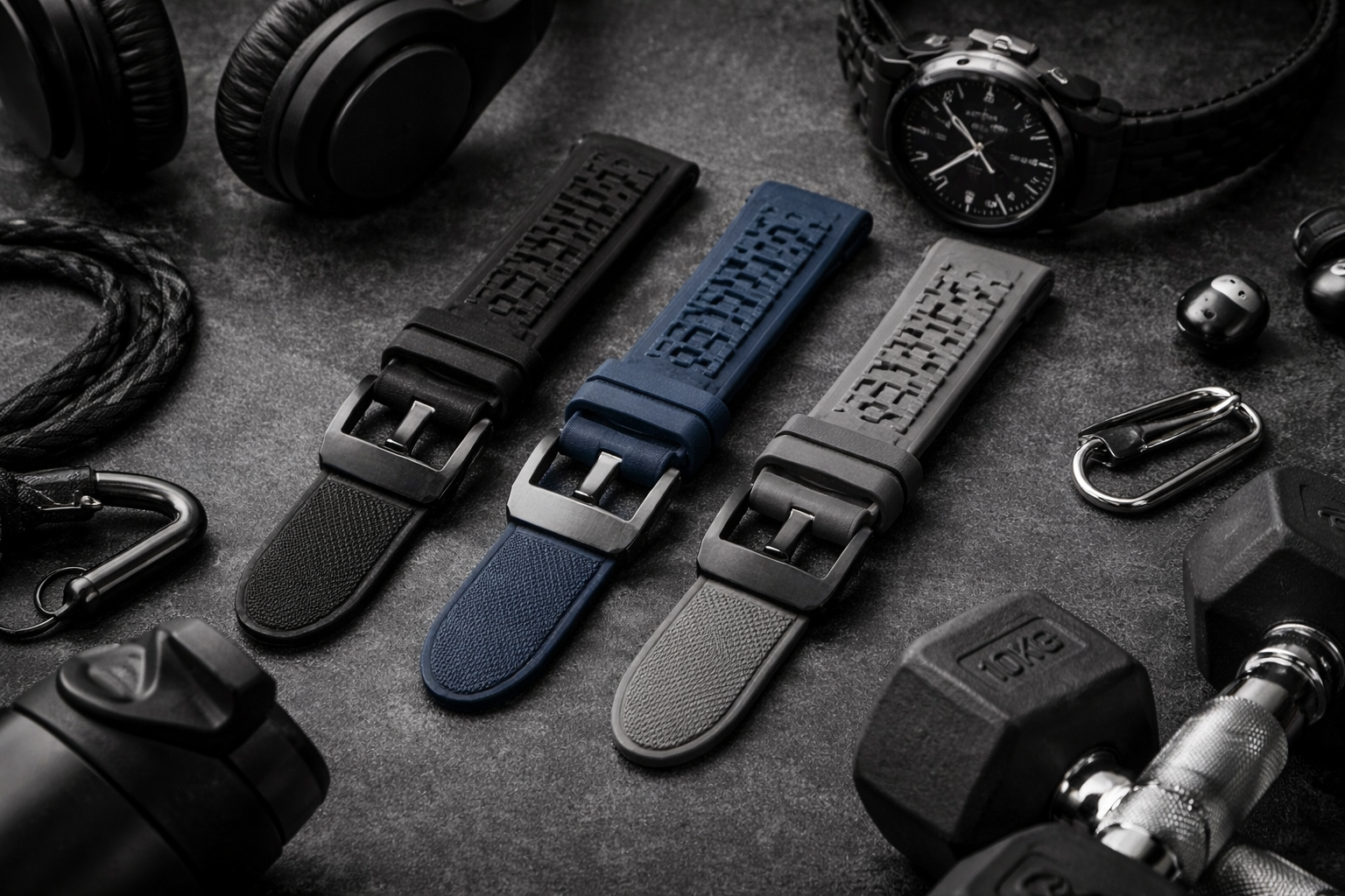 Silicone watch straps collection