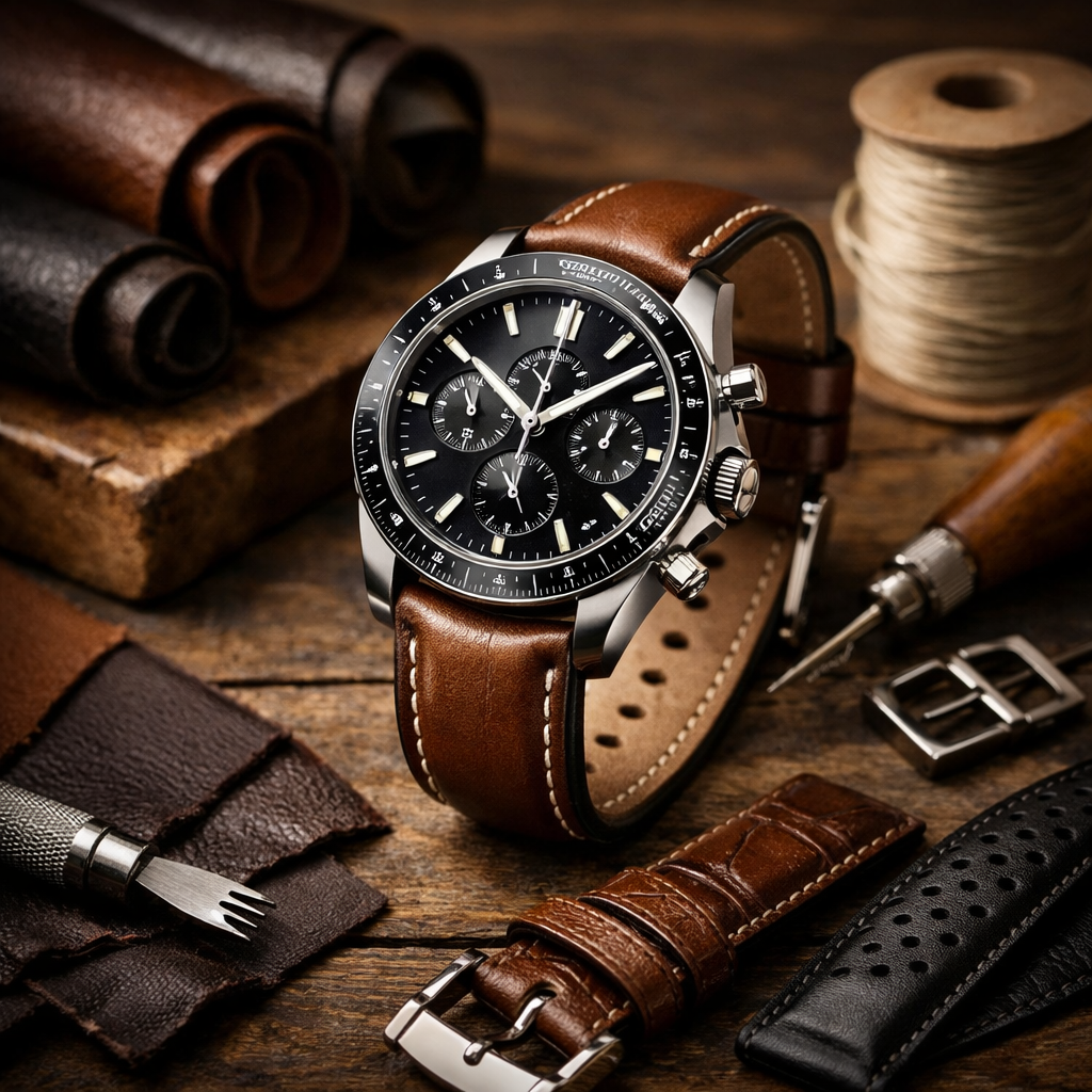 Premium leather watch strap hero image