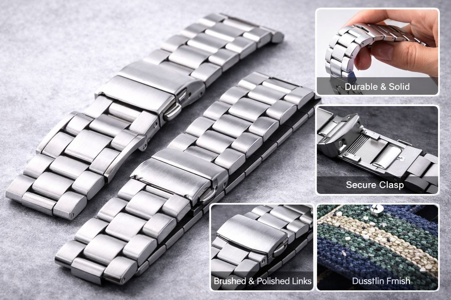Metal strap detail